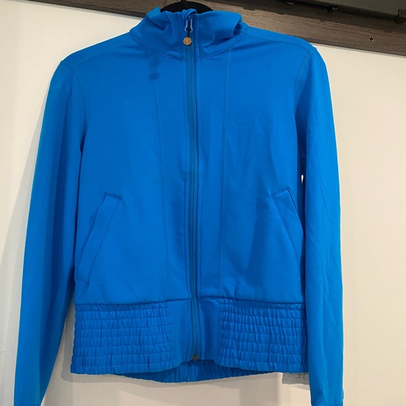 New with tags - Lululemon Vintage Da Bomber Blue Cropped Jacket - Picture 2 of 8